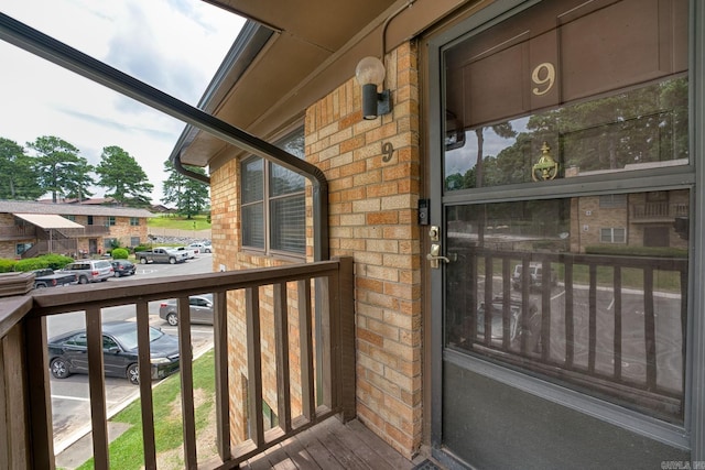 125 Carl Dr, Hot Springs, AR 71913 - doorway to property featuring brick siding