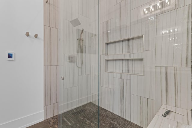 bathroom with walk in shower