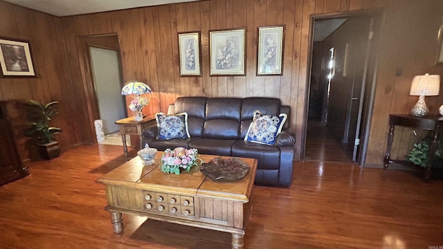 164 Polk Road 714, Mena, AR 71953 - living area featuring wood walls and wood finished floors