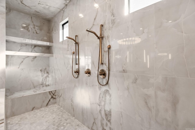 5204 Stonewall Rd, Little Rock, AR 72207 - bathroom with a marble finish shower