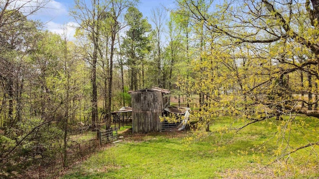 3613 Northlake Rd, Alexander, AR 72002 - view of yard with an outbuilding