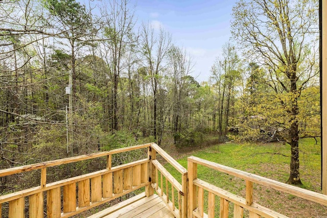 3613 Northlake Rd, Alexander, AR 72002 - wooden terrace featuring a view of trees