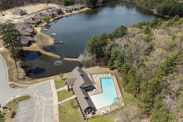 411 Sienna Lake Dr, Little Rock, AR 72210 - aerial view with a water view