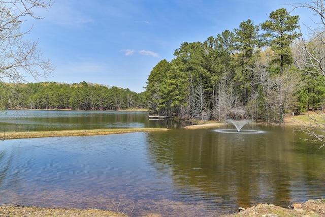 411 Sienna Lake Dr, Little Rock, AR 72210 - view of water feature with a forest view