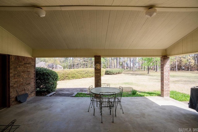1110 Huntington Pl, Heber Springs, AR 72543 - view of patio / terrace featuring outdoor dining space