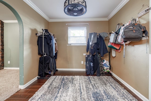 168 Leta Ln, Hot Springs, AR 71913 - interior space with wood finish floors and arched walkways