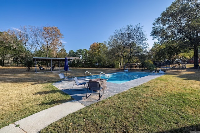 168 Leta Ln, Hot Springs, AR 71913 - view of pool featuring a patio area and a yard