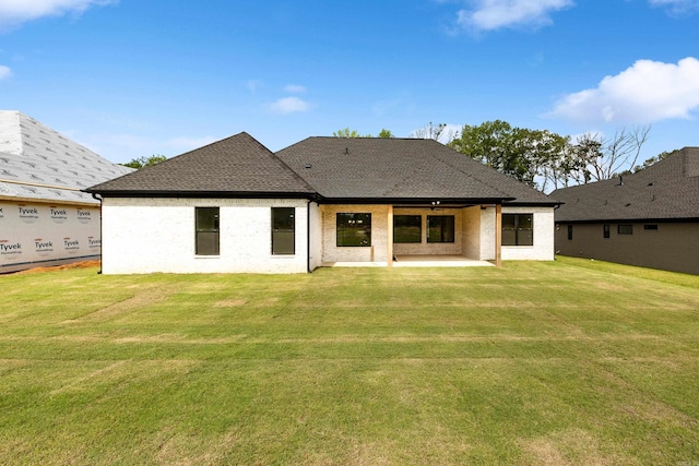 6172 Majestic Waters Dr, Alexander, AR 72002 - back of house featuring a patio, a yard, and roof with shingles