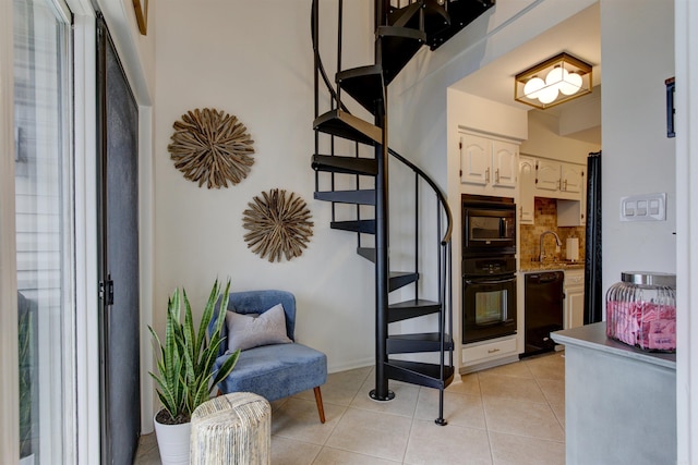 101 Long Island Dr Unit 605, Hot Springs, AR 71913 - foyer entrance featuring stairway and light tile patterned floors