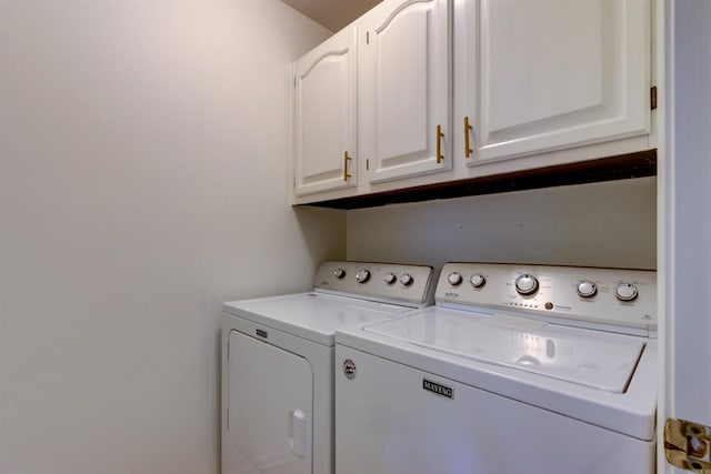 101 Long Island Dr Unit 605, Hot Springs, AR 71913 - laundry room featuring washing machine and dryer and cabinet space