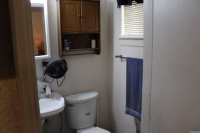 bathroom featuring toilet