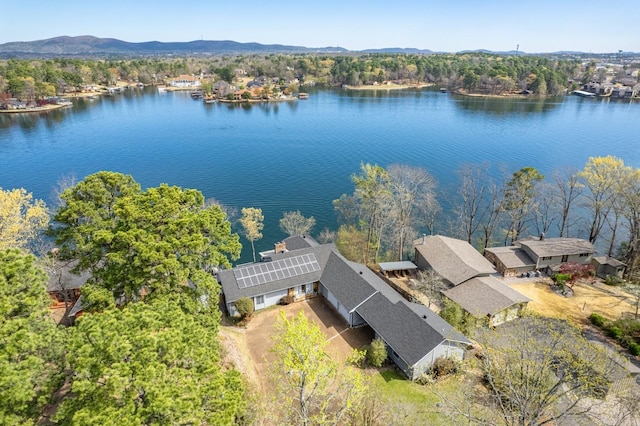 139 Sammie Cv, Hot Springs, AR 71913 - drone / aerial view with a water and mountain view
