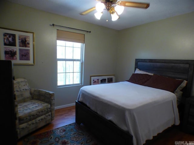 302 Veranda, Pearcy, AR 71964 - bedroom featuring ceiling fan, wood finished floors, and baseboards