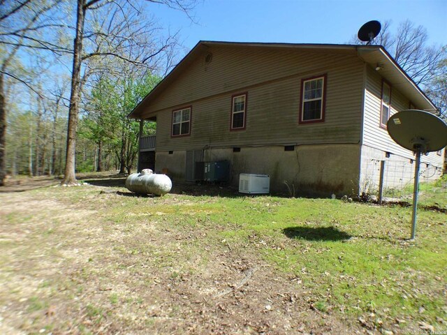 302 Veranda, Pearcy, AR 71964 - view of home's exterior with a yard and central AC