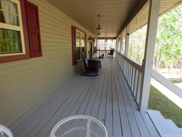302 Veranda, Pearcy, AR 71964 - wooden terrace featuring a porch