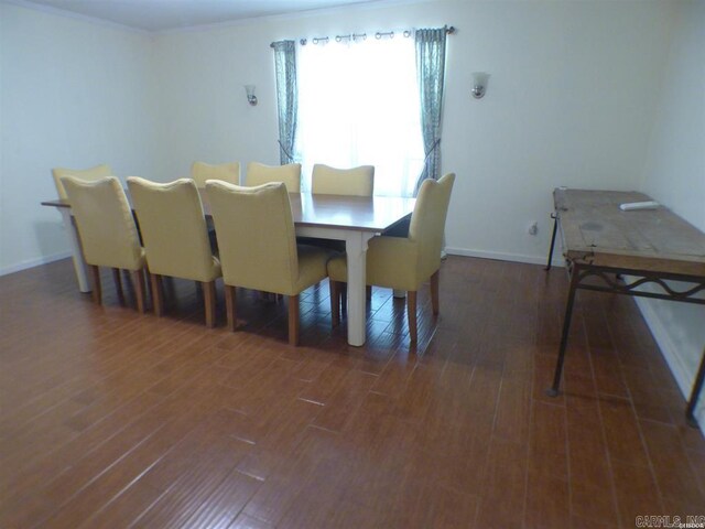 302 Veranda, Pearcy, AR 71964 - dining space with crown molding, baseboards, and wood finished floors