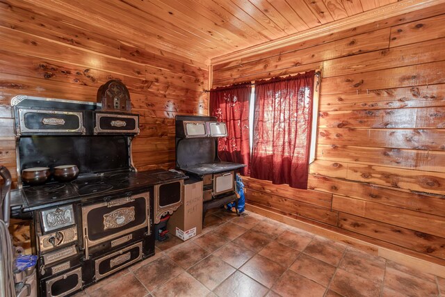 208 Mountain Dr, Perryville, AR 72126 - interior space with wooden walls and wood ceiling