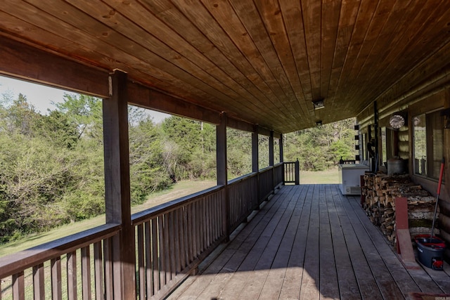 208 Mountain Dr, Perryville, AR 72126 - view of wooden deck