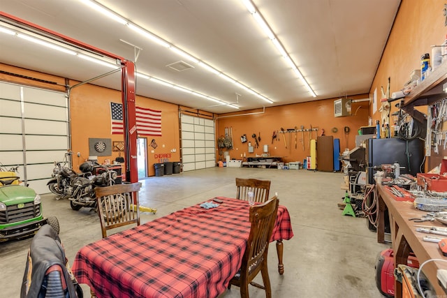 208 Mountain Dr, Perryville, AR 72126 - garage with a workshop area