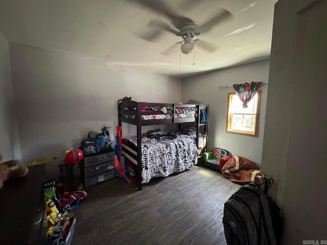 95 Terrafirma Ln, Ash Flat, AR 72513 - bedroom with wood finished floors and a ceiling fan