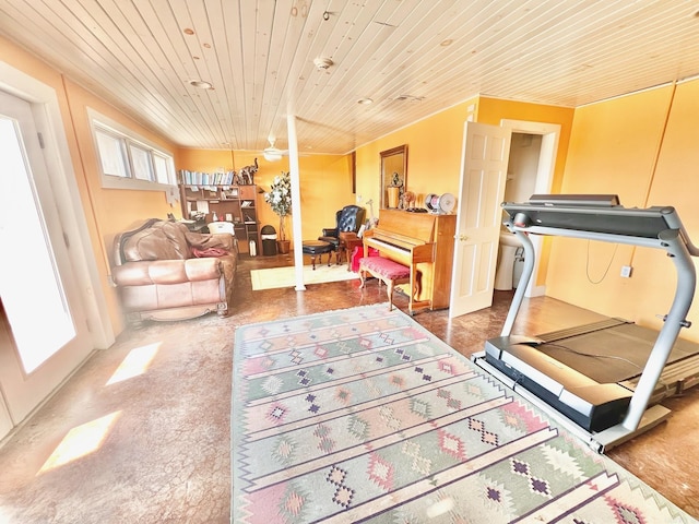 2832 Lacrosse Rd, Melbourne, AR 72556 - interior space with wood ceiling
