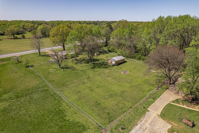 2812 N Church, Jonesboro, AR 72401 - birds eye view of property with a rural view and a wooded view