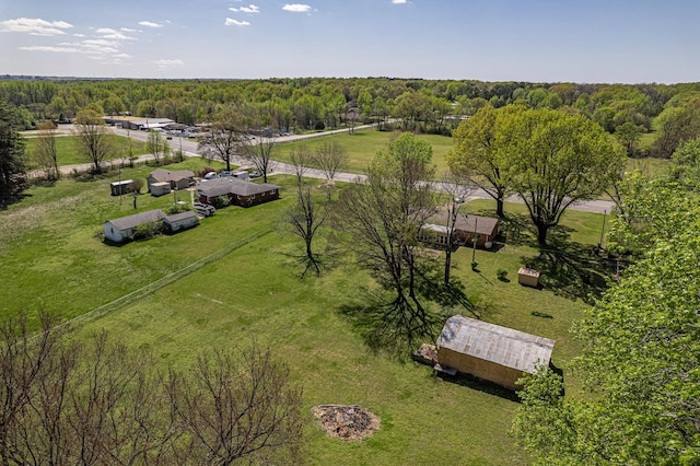 2812 N Church, Jonesboro, AR 72401 - birds eye view of property with a rural view and a forest view