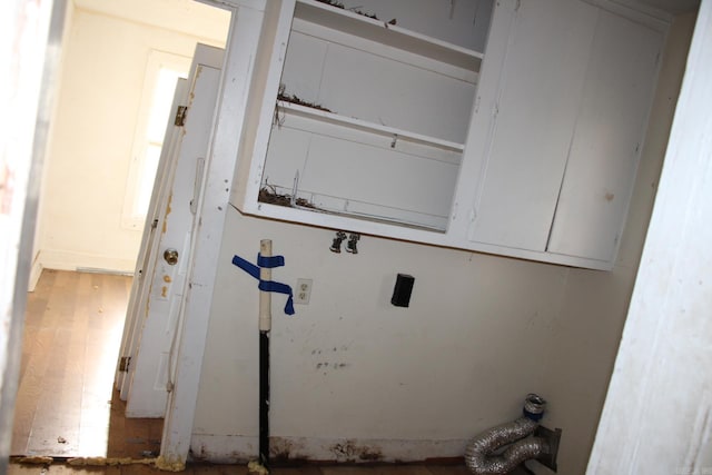 view of clothes washing area