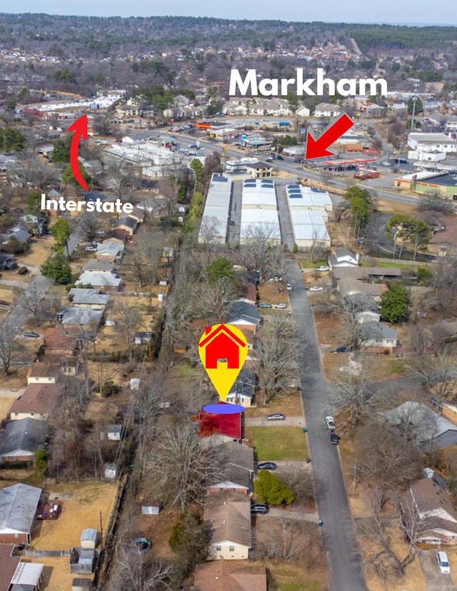 318 Burnside Dr, Little Rock, AR 72205 - aerial view