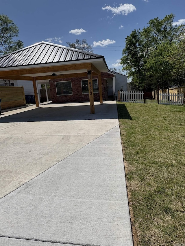 6723 Greenwood, Little Rock, AR 72207 - exterior space with fence and a front yard