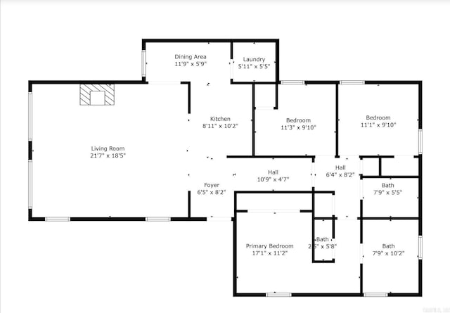 6723 Greenwood, Little Rock, AR 72207 - floor plan