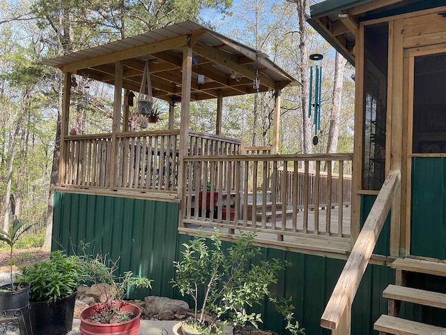 view of deck