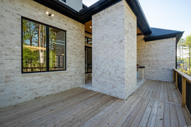 221 Abington Cir, Little Rock, AR 72223 - view of wooden deck