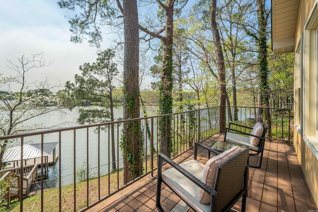 166 Heatherwood, Hot Springs, AR 71913 - balcony featuring a water view