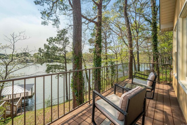 166 Heatherwood, Hot Springs, AR 71913 - balcony featuring a water view