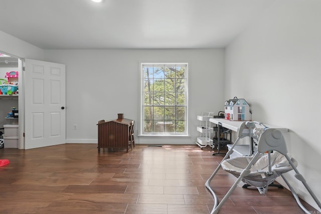 misc room featuring wood finished floors