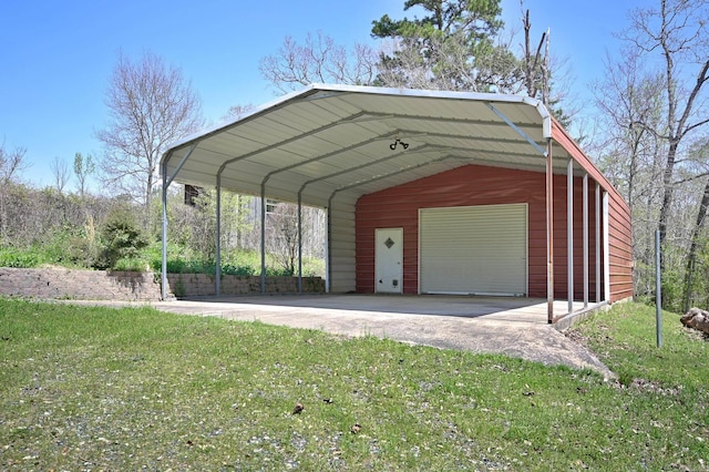 1295 Polk Road 47, Mena, AR 71953 - view of parking featuring a detached garage