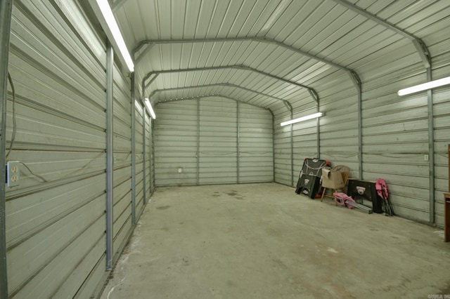 1295 Polk Road 47, Mena, AR 71953 - garage with metal wall