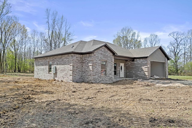 view of home's exterior featuring brick siding