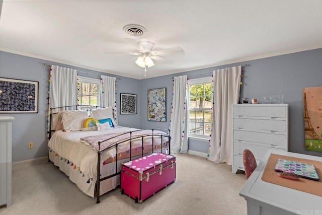 5400 Southwood Rd, Little Rock, AR 72205 - bedroom with baseboards, multiple windows, and visible vents