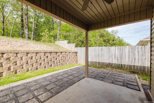 1844 White Oak Cir, Benton, AR 72019 - view of patio with a fenced backyard