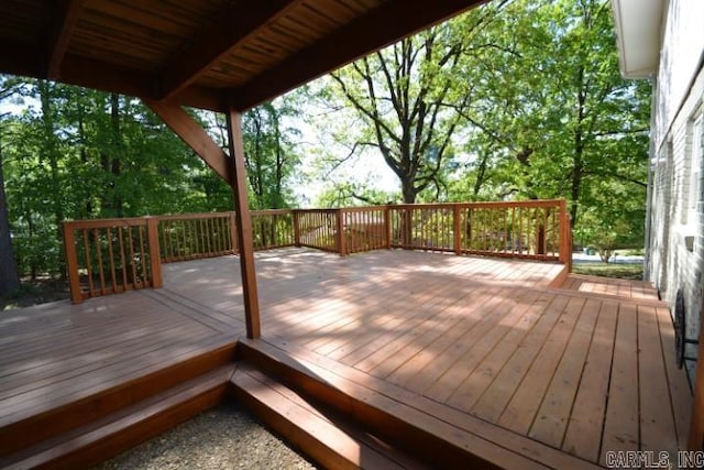 12904 Southridge Dr, Little Rock, AR 72212 - view of wooden terrace