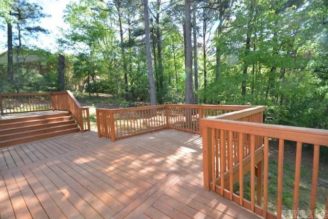 12904 Southridge Dr, Little Rock, AR 72212 - view of wooden deck