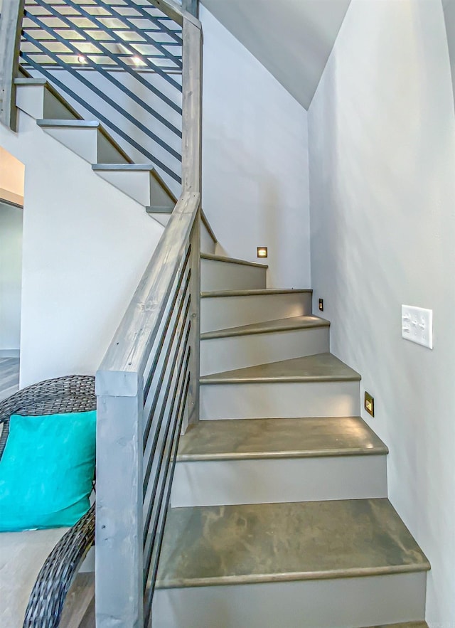 view of stairway