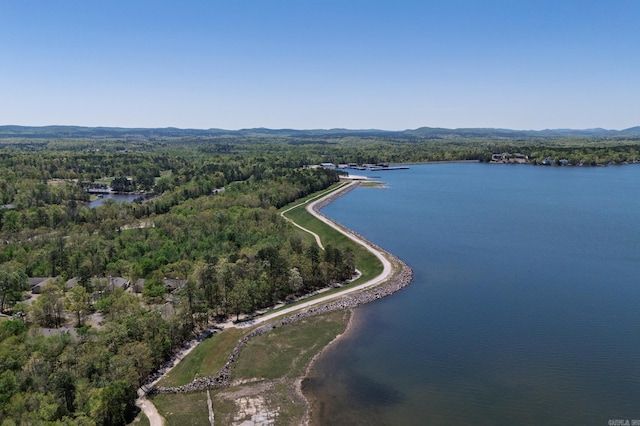 13 Arista Ln, Hot Springs Village, AR 71909 - aerial view with a water view and a forest view