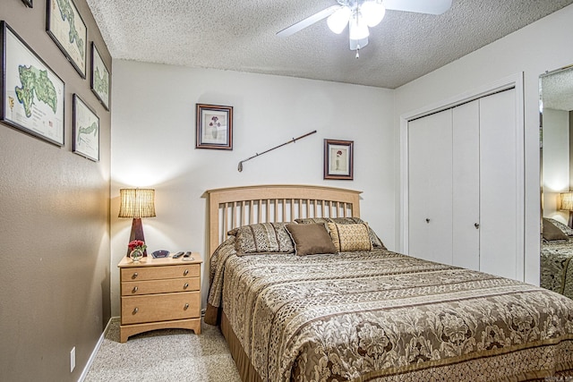 20 Cortez Way, Hot Springs Village, AR 71909 - bedroom featuring a closet, a textured ceiling, baseboards, and speckled floor