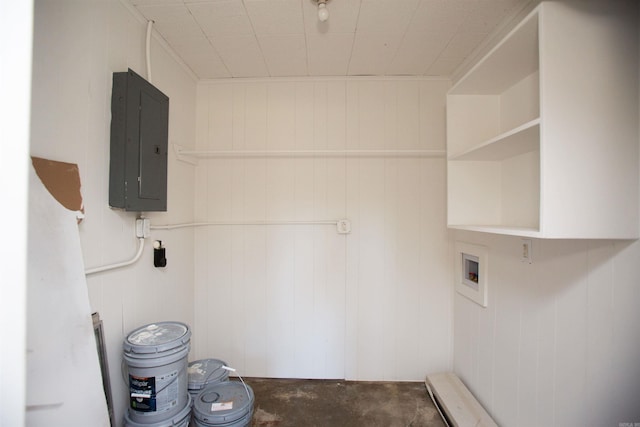 28 Wellford Dr, Little Rock, AR 72209 - laundry room with electric panel, laundry area, and hookup for a washing machine