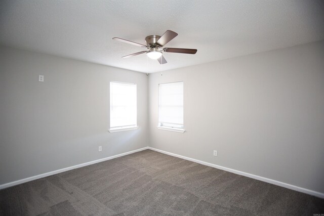 28 Wellford Dr, Little Rock, AR 72209 - unfurnished room featuring baseboards, dark carpet, and ceiling fan
