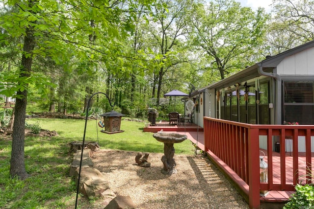 16 Valley Rd, Cabot, AR 72023 - view of yard with a deck