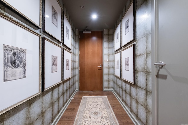 entryway featuring wood finished floors